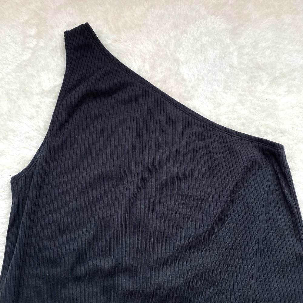 Gap NWOT Women's One-Shoulder Bodycon Dress, Black, Size Large